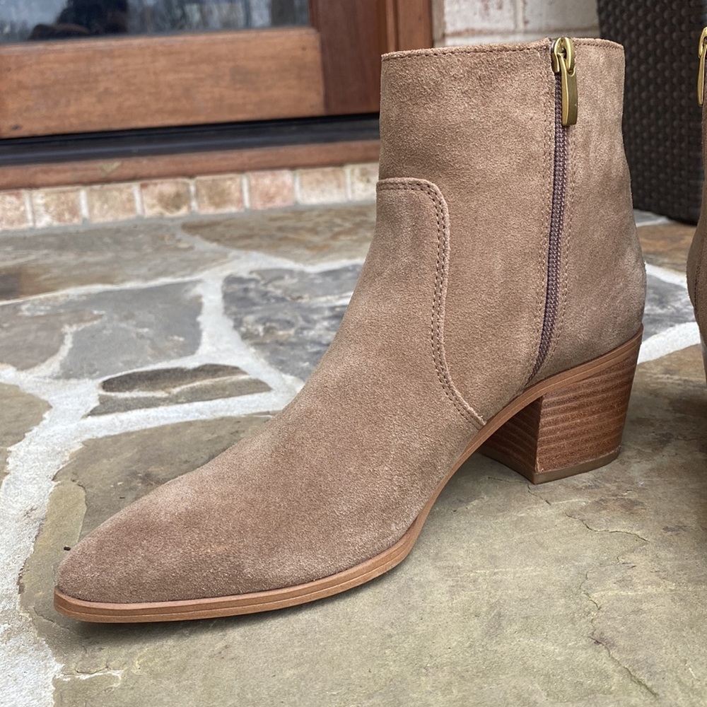 Franco Sarto Tan Ankle Boots